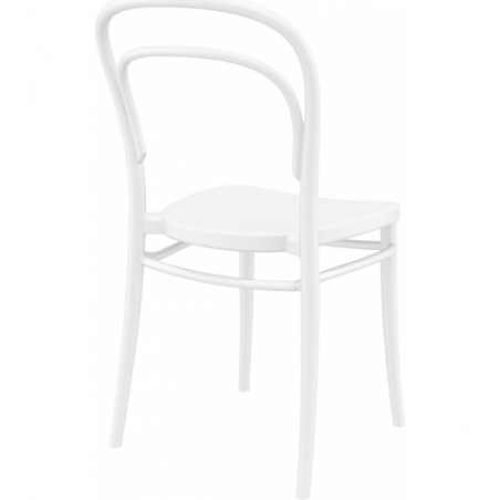 Marie white plastic chair Siesta