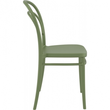 Marie olive plastic chair Siesta