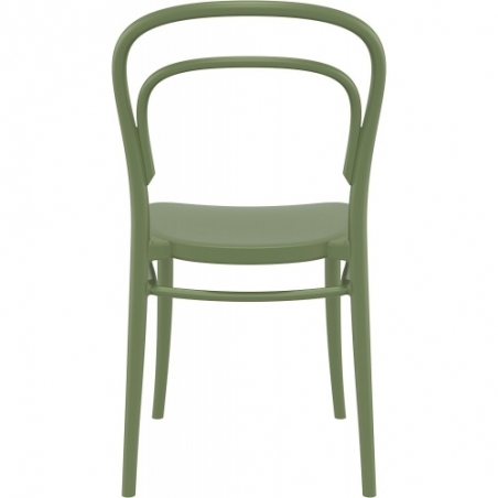 Marie olive plastic chair Siesta