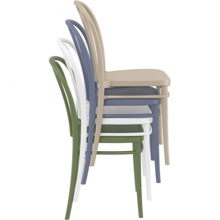 Victor white plastic chair Siesta