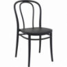 Victor black plastic chair Siesta