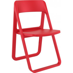 Dream red folding plastic chair Siesta