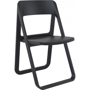 Dream black folding plastic chair Siesta