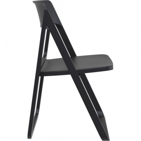 Dream black folding plastic chair Siesta