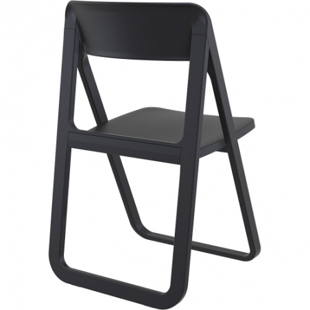Dream black folding plastic chair Siesta
