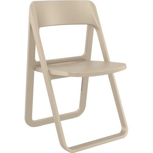 Dream beige folding plastic chair Siesta