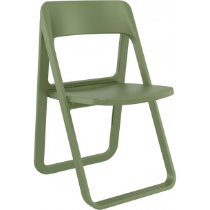 Dream olive folding plastic chair Siesta