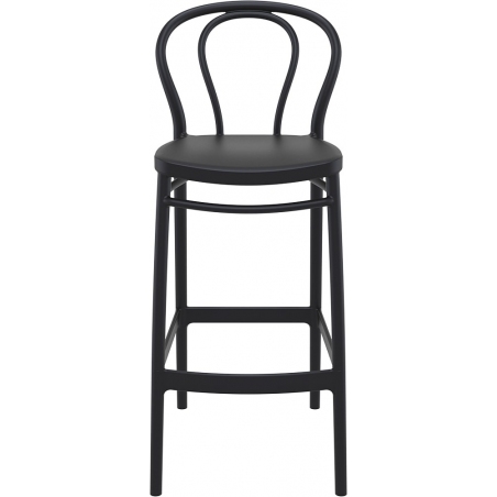 Victor 75 black plastic bar chair Siesta