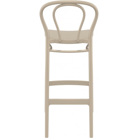 Victor 75 beige plastic bar chair Siesta