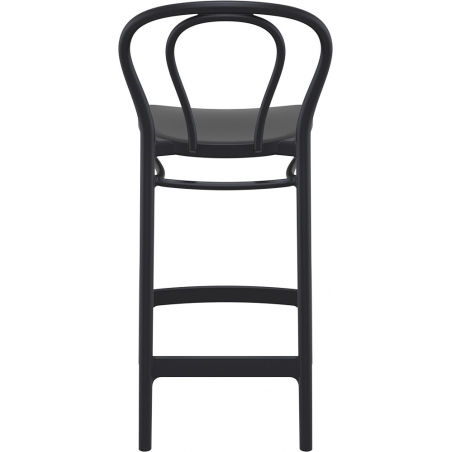 Krzesło barowe plastikowe Victor 65 czarne Siesta do kuchni