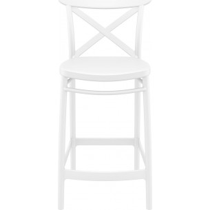 Cross 65 white  plastic bar chair Siesta 2