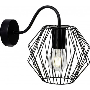 Noris black wire wall lamp Brilliant