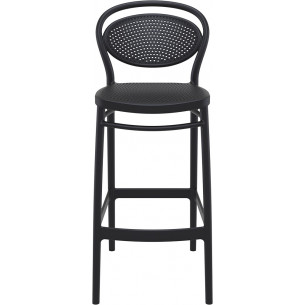 Marcel 75 black plastic bar chair Siesta 2