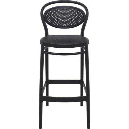 Marcel 75 black plastic bar chair Siesta