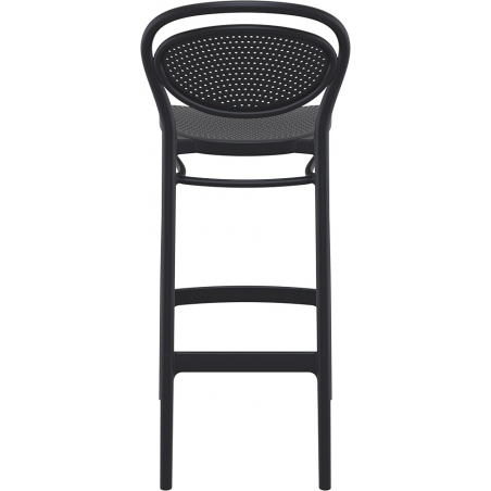 Krzesło barowe plastikowe Marcel 75 czarne Siesta do kuchni