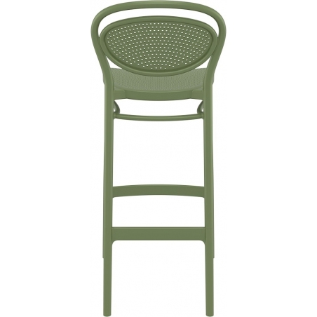 Marcel 75 olive plastic bar chair Siesta