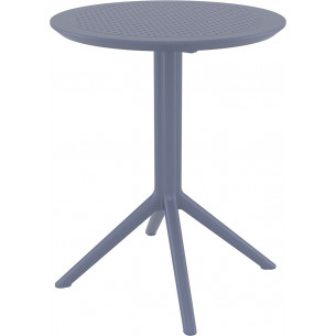 Sky 60 dark grey garden folding table Siesta