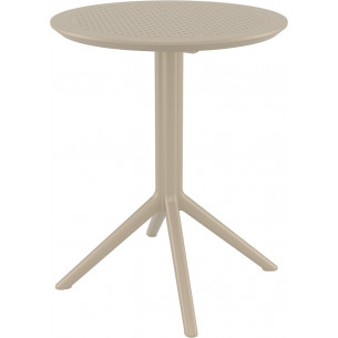 Sky 60 beige garden folding table Siesta 2