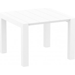 Vegas 100x100 white garden extending table Siesta