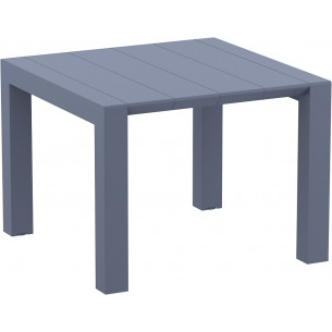 Vegas 100x100 dark grey garden extending table Siesta