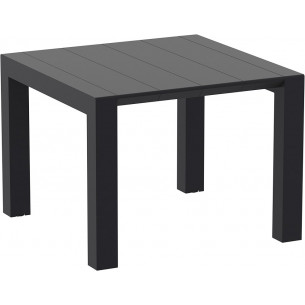 Vegas 100x100 black garden extending table Siesta