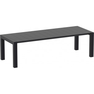 Vegas 260x100 black garden extending table Siesta