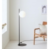 Dione white glass ball floor lamp Markslojd