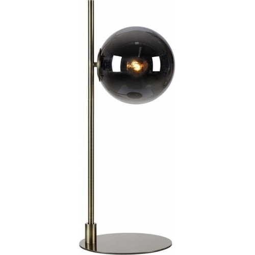 Dione smoked glass ball table lamp...