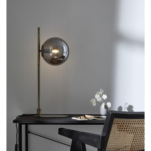 Dione smoked glass ball table lamp Markslojd