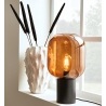 Lampa stołowa szklana Brooklyn 44cm czarny/brązowy Markslojd