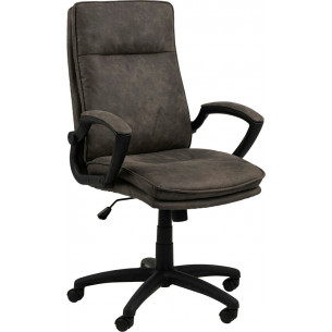 Brad anthracite quilted office armchair Actona