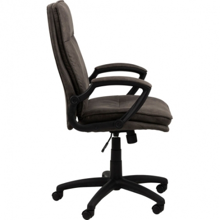Brad anthracite quilted office armchair Actona