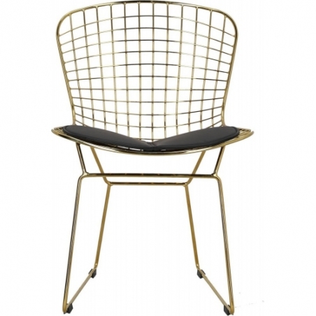 Krzesło druciane glamour Harry złote  D2Design