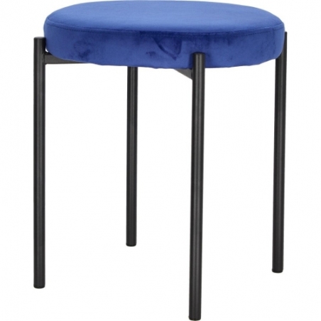 Madona VIC blue velvet stool Intesi