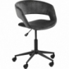 Grace VIC dark grey velvet office chair Actona