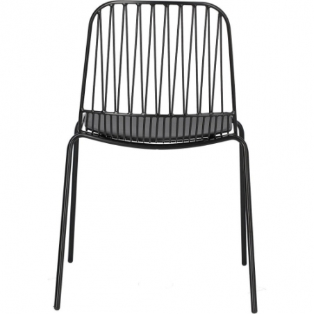 Willy black wire chair Intesi