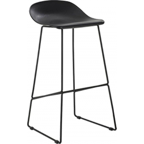 Dot Low black designer bar stool Moos...