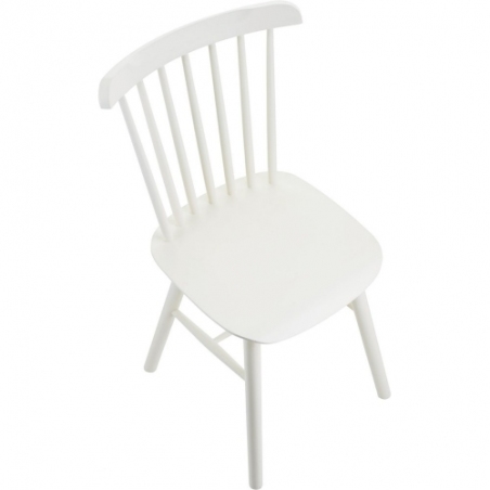 Stylowe Krzesło drewniane Stick białe Moos Home do kuchni, jadalni i restauracji