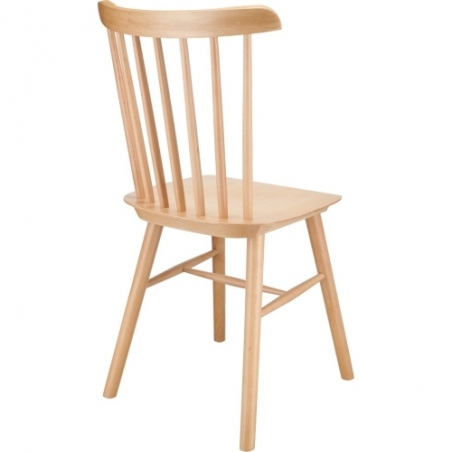 Stylowe Krzesło drewniane Stick naturalne Moos Home do kuchni, jadalni i restauracji