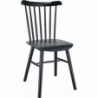 Stylowe Krzesło drewniane Stick czarne Moos Home do kuchni, jadalni i restauracji