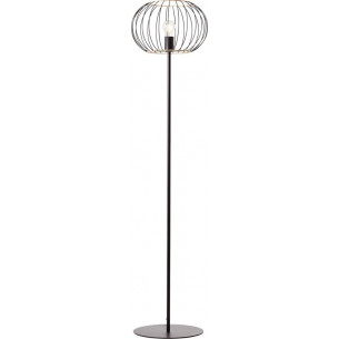 Silemia black wire floor lamp Brilliant