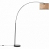 Wiley light wood&amp;black floor lamp with shade  Brilliant