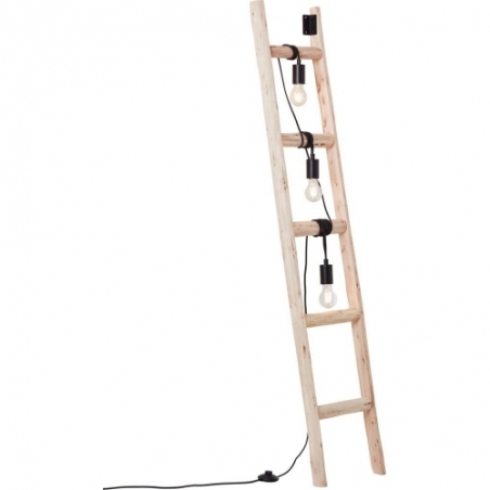 Ladder wooden floor lamp Brilliant