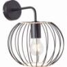 Silemia black wire wall lamp with arm Brilliant
