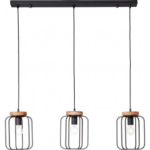 Tosh 100 black wire pendant lamp Brilliant