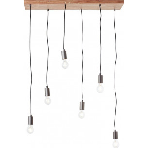 Rustik 125 black "bulbs" pendant lamp Brilliant