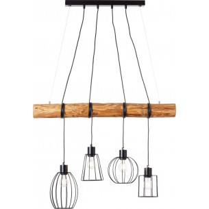 Lampa wisząca belka loft Keyla 90 czarna Brilliant