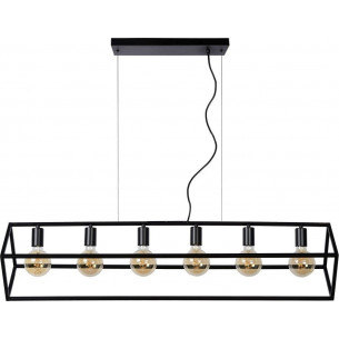 Fabian 120 black wire pendant lamp Lucide