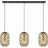 Wolfram 130 gold wire pendant lamp Lucide