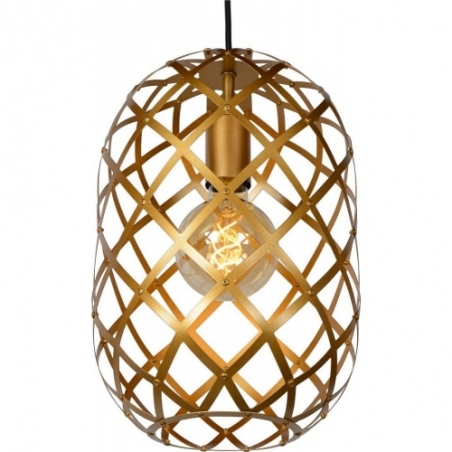 Wolfram 130 gold wire pendant lamp Lucide